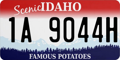 ID license plate 1A9044H