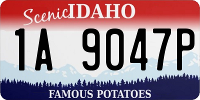 ID license plate 1A9047P