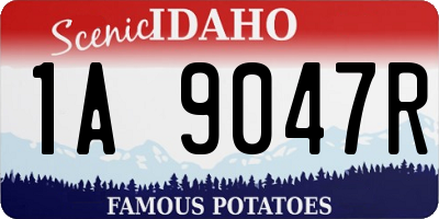 ID license plate 1A9047R
