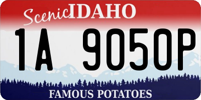 ID license plate 1A9050P