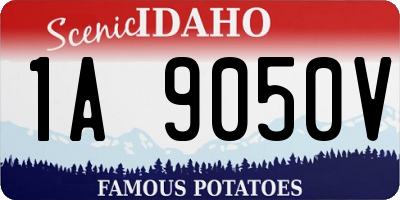 ID license plate 1A9050V