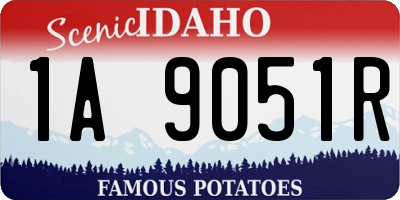 ID license plate 1A9051R