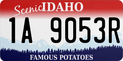 ID license plate 1A9053R