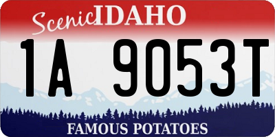 ID license plate 1A9053T