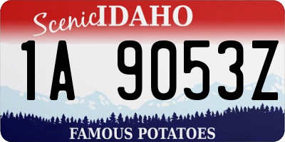 ID license plate 1A9053Z