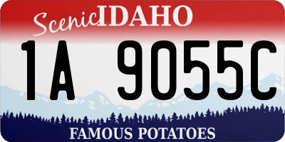 ID license plate 1A9055C