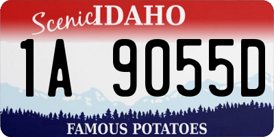 ID license plate 1A9055D
