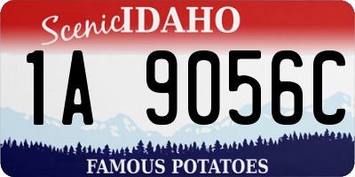ID license plate 1A9056C
