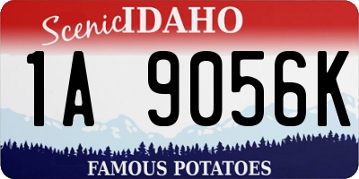 ID license plate 1A9056K
