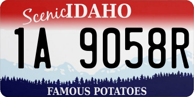 ID license plate 1A9058R