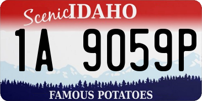 ID license plate 1A9059P