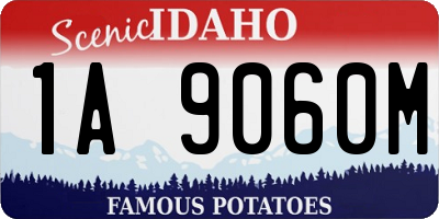 ID license plate 1A9060M