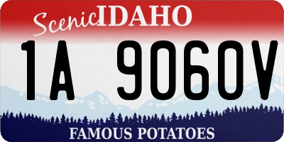 ID license plate 1A9060V