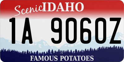ID license plate 1A9060Z