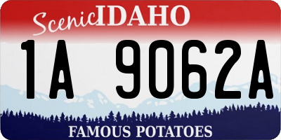 ID license plate 1A9062A