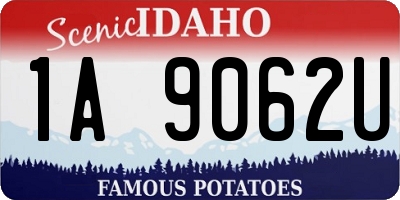 ID license plate 1A9062U