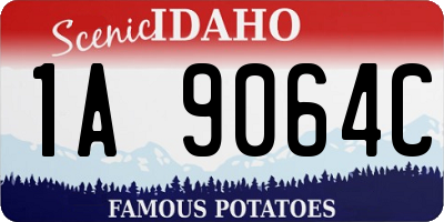 ID license plate 1A9064C
