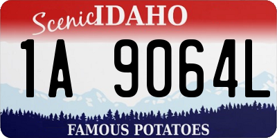 ID license plate 1A9064L