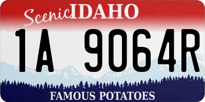 ID license plate 1A9064R