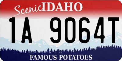 ID license plate 1A9064T