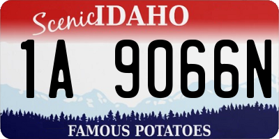 ID license plate 1A9066N