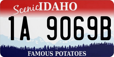 ID license plate 1A9069B