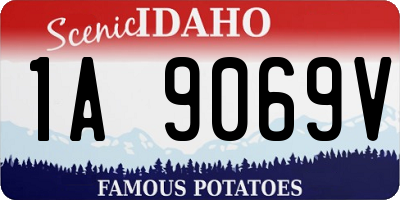 ID license plate 1A9069V