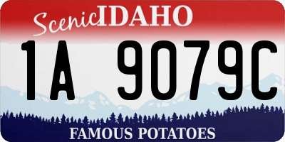 ID license plate 1A9079C