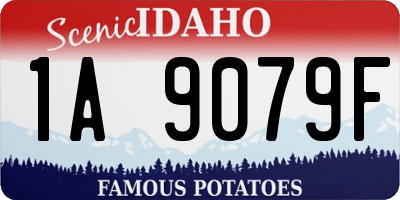 ID license plate 1A9079F
