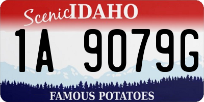 ID license plate 1A9079G