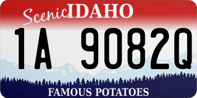 ID license plate 1A9082Q