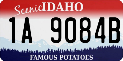 ID license plate 1A9084B