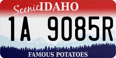 ID license plate 1A9085R