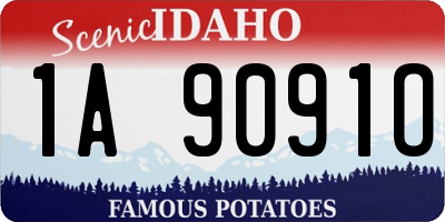 ID license plate 1A9091O