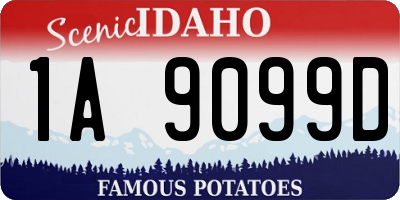 ID license plate 1A9099D