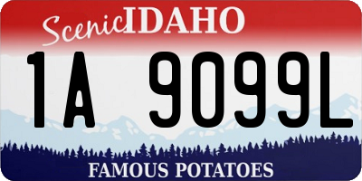 ID license plate 1A9099L
