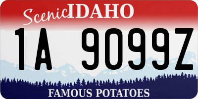 ID license plate 1A9099Z