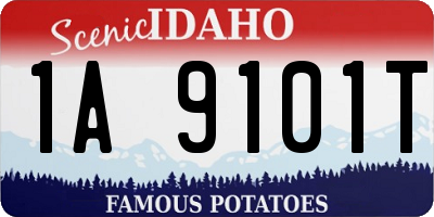 ID license plate 1A9101T
