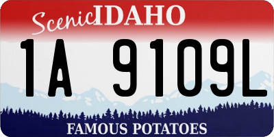 ID license plate 1A9109L