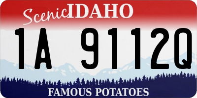 ID license plate 1A9112Q
