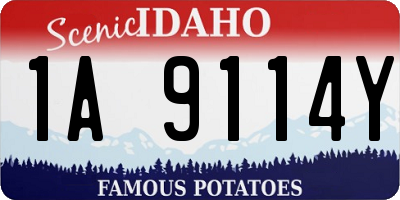 ID license plate 1A9114Y