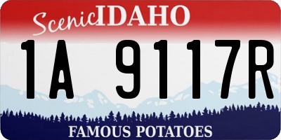 ID license plate 1A9117R