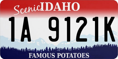 ID license plate 1A9121K