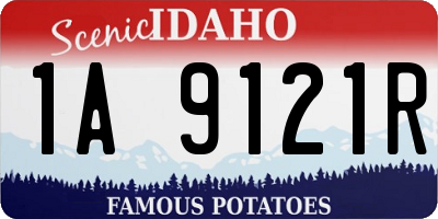 ID license plate 1A9121R