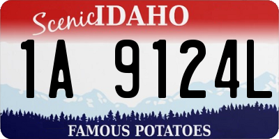ID license plate 1A9124L