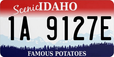 ID license plate 1A9127E