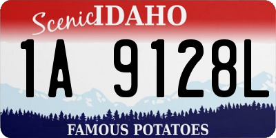 ID license plate 1A9128L