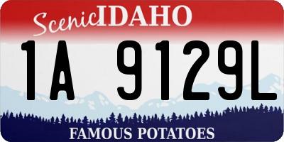 ID license plate 1A9129L