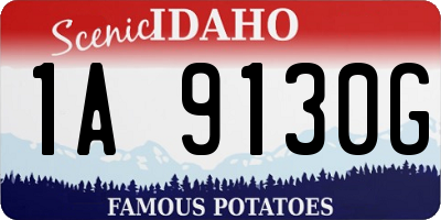 ID license plate 1A9130G