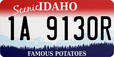 ID license plate 1A9130R